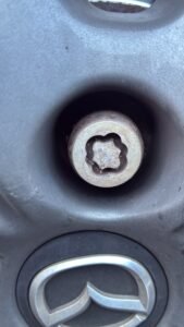 Mazda CX 5 wheel locking nut key replacement
