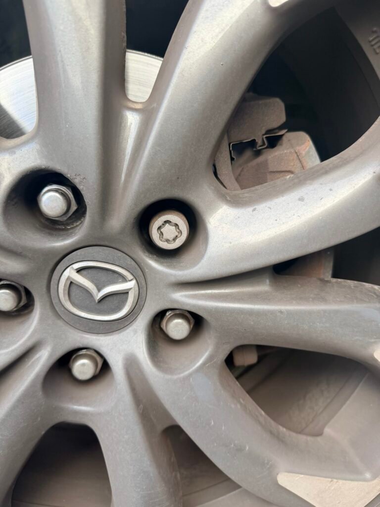 Mazda Cx5 wheel locking nut key replacement