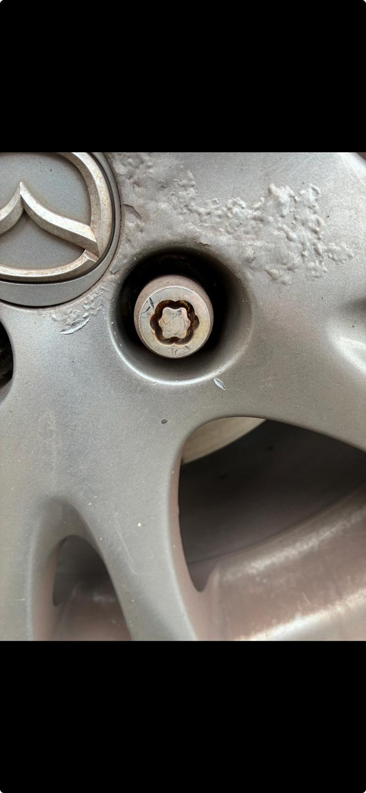 Mazda Mazda2 wheel locking nut key replacement