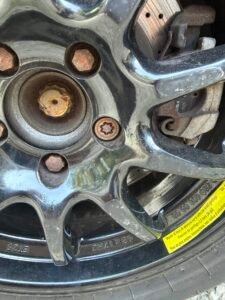 Mercedes Benz SL 350 wheel locking nut key replacement