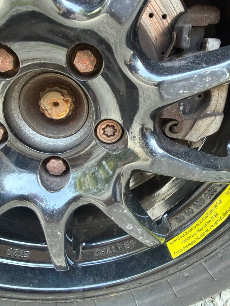 Mercedes Benz SL 350 wheel locking nut key replacement