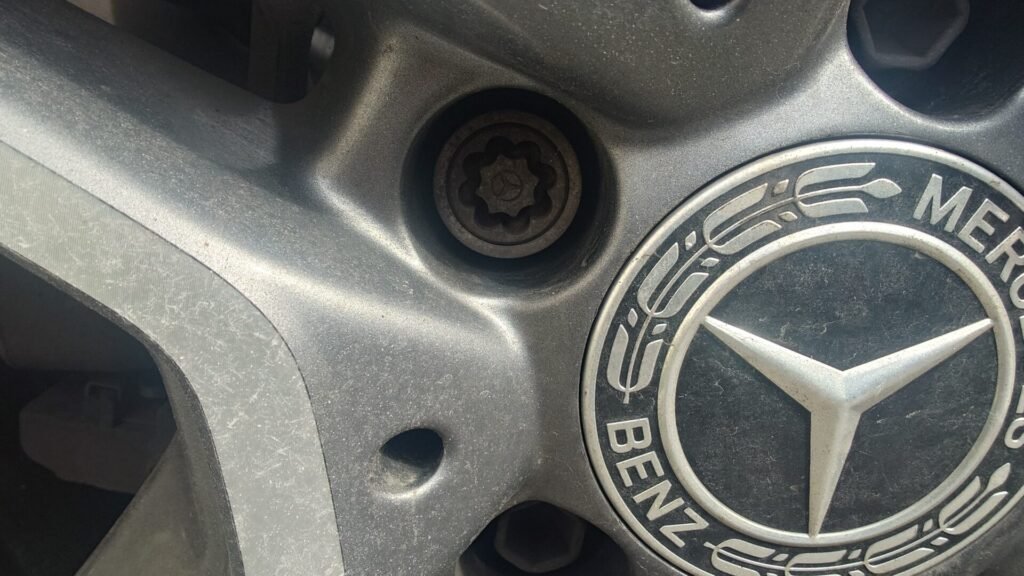 mercedes A220 amg line wheel locking nut key replacement