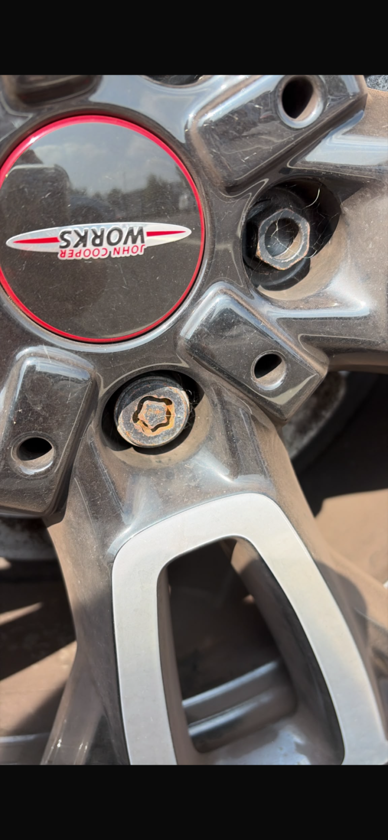 Mini Cooper s JCW wheel locking nut key replacement