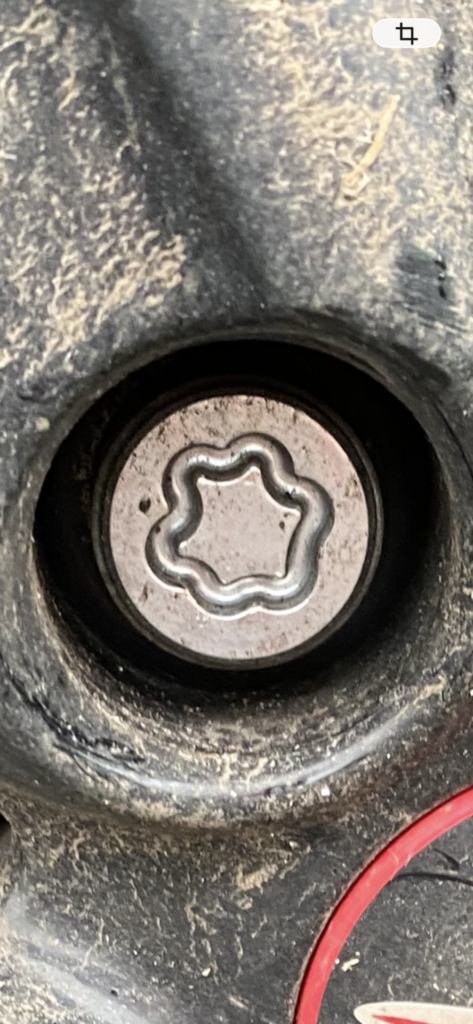 Mini Cooper S convertible locking wheel nut key