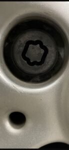 Mini One locking lug nut