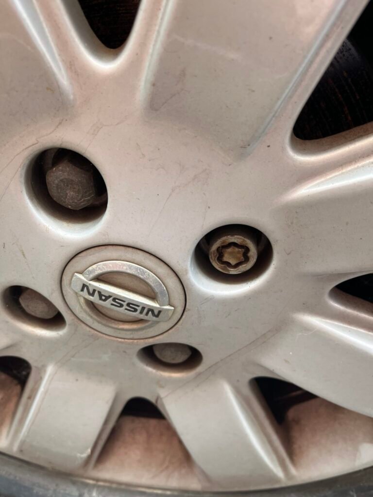 Nissan Micra wheel locking nut key replacement