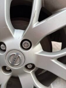 Nissan Note wheel locking nut key replacement