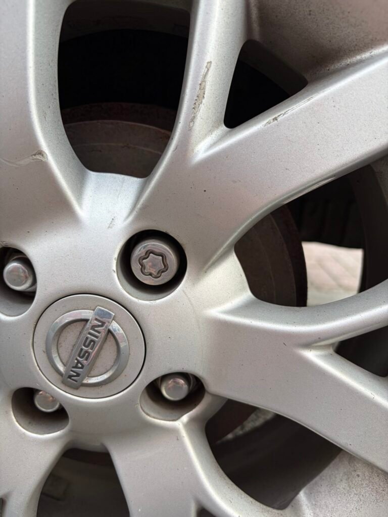 Nissan Note wheel locking nut key replacement