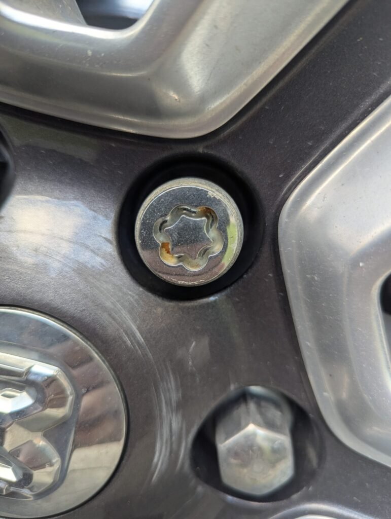 Ram 1500 Laramie LongHorn wheel locking nut key replacement