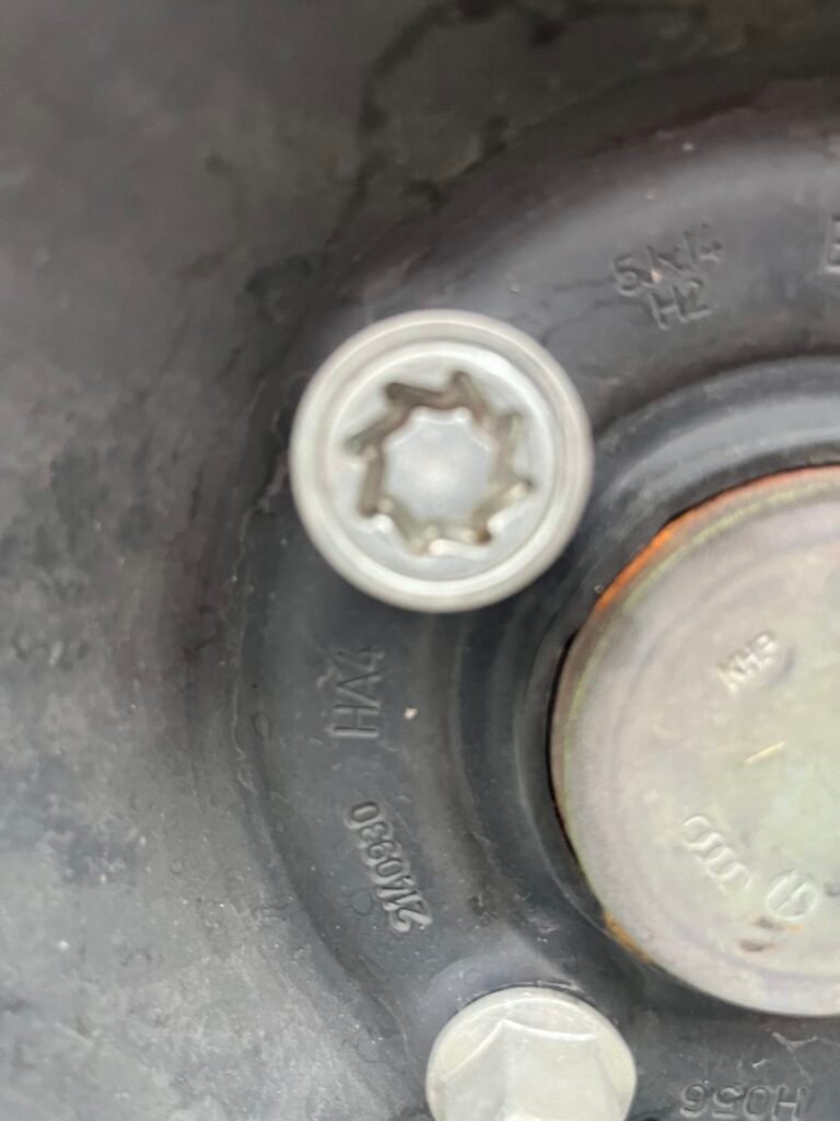 VW up wheel locking nut key replacement