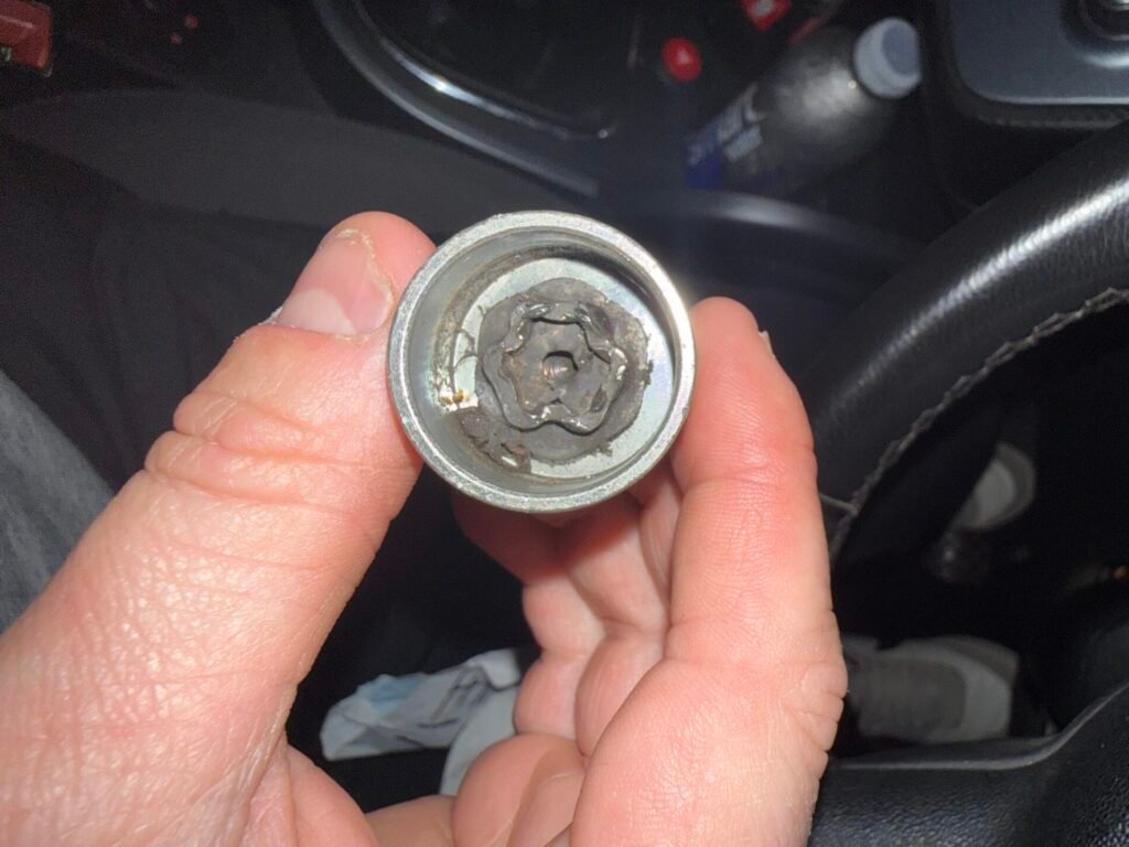 Seat Altea Xl wheel locking nut key replacement