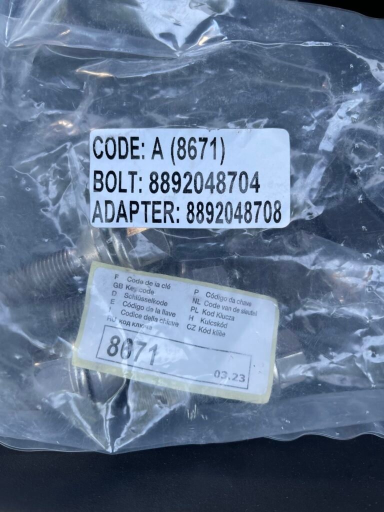 Smart #1 Brabus wheel locking nut key replacement