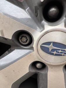 Subaru Standard wheel locking nut key replacement