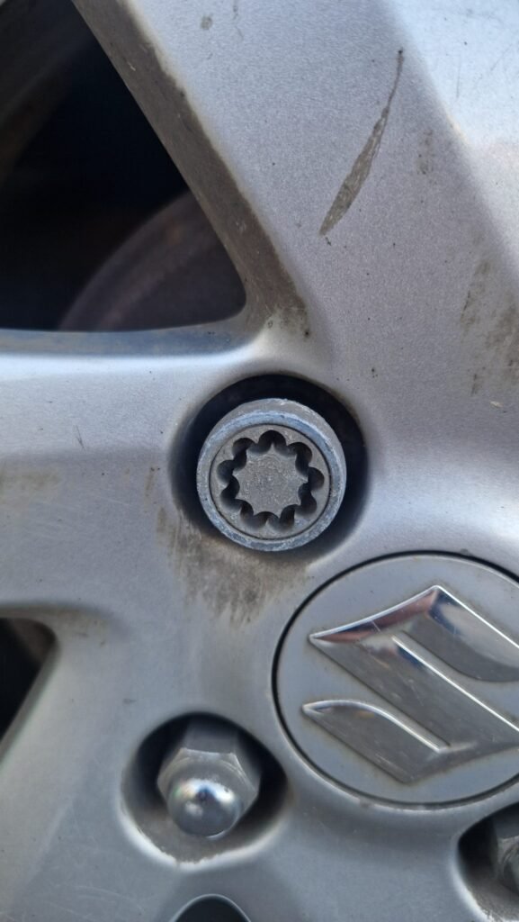 Suzuki Celerio wheel locking nut key replacement