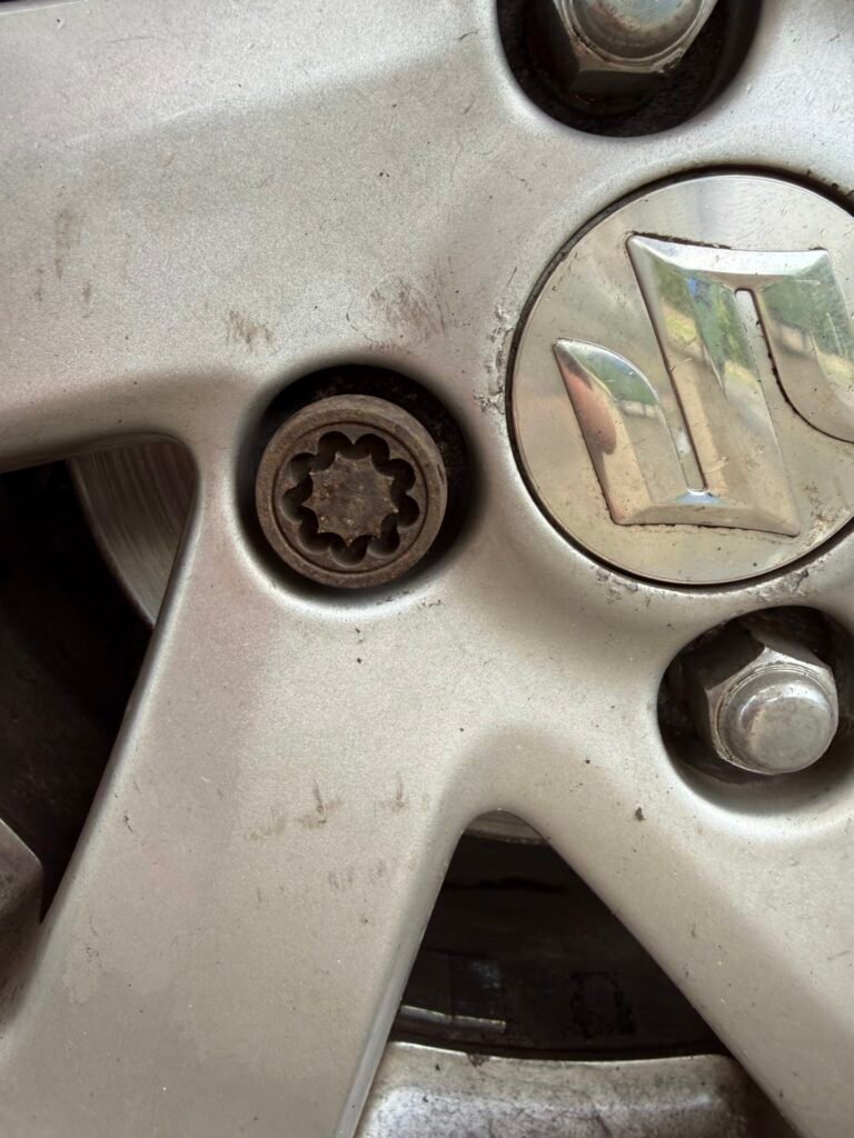 Suzuki Celerio wheel locking nut key replacement