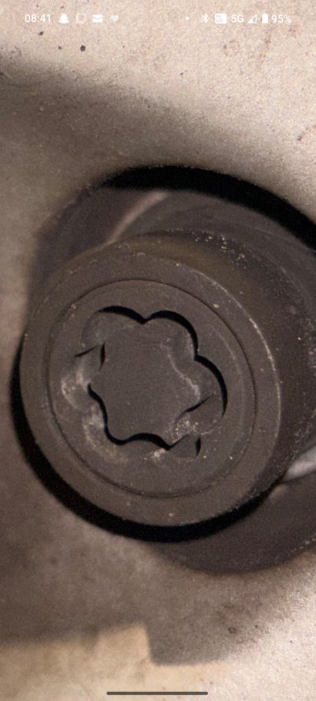 Toyota Yaris wheel locking nut key replacement
