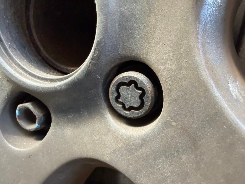Toyota BZ4X wheel locking nut key replacement