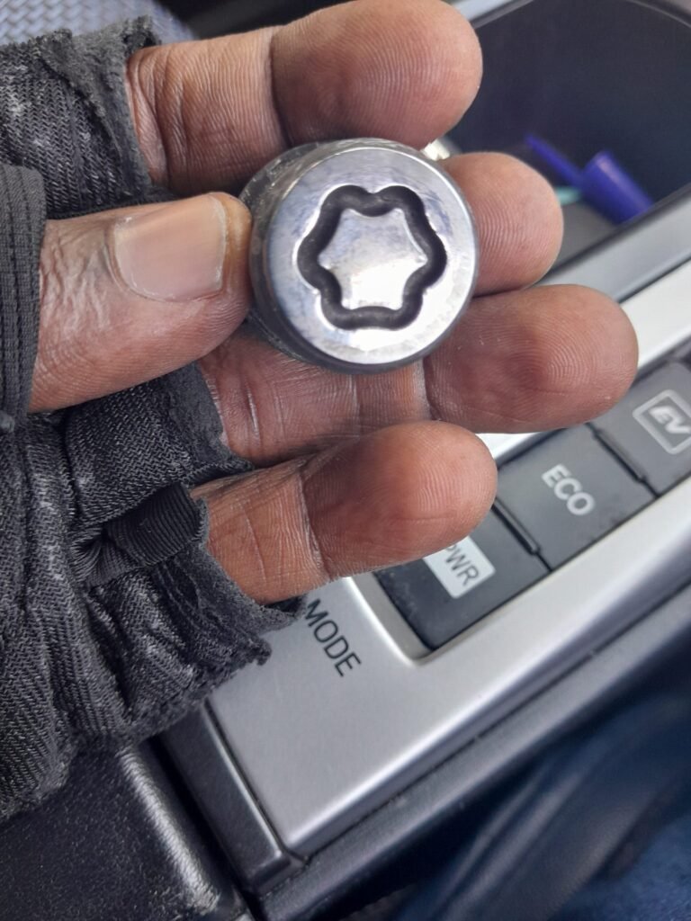 Toyota Prius plus wheel locking nut key replacement