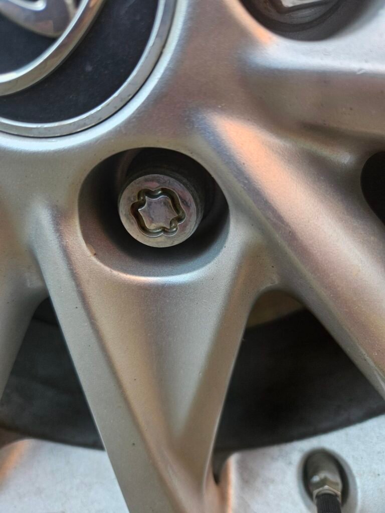 Toyota Prius Plus wheel locking nut key replacement