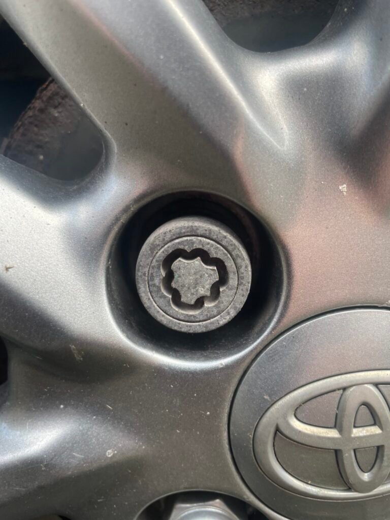 Toyota Yaris wheel locking nut key replacement