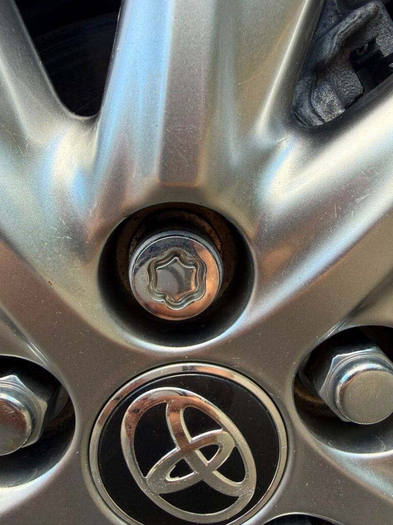 Toyota Yaris wheel locking nut key replacement
