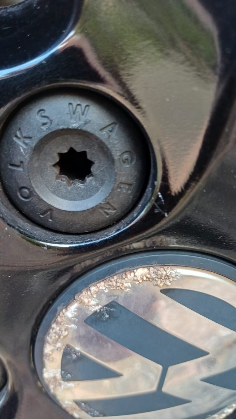 V W Scirocco TSI wheel locking nut key replacement