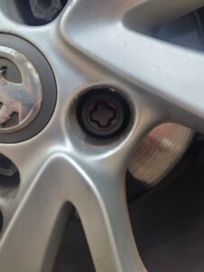 Vauxhall Corsa E 2016 wheel locking nut key replacement