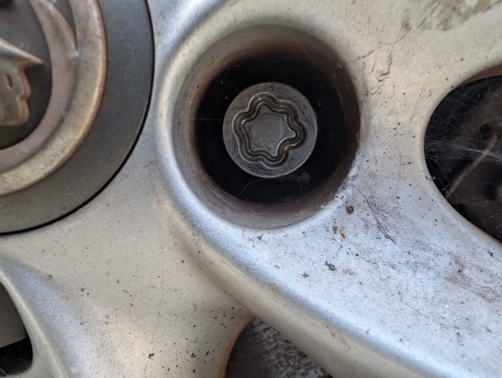 Vauxhall Corsa 2018 wheel locking nut key replacement