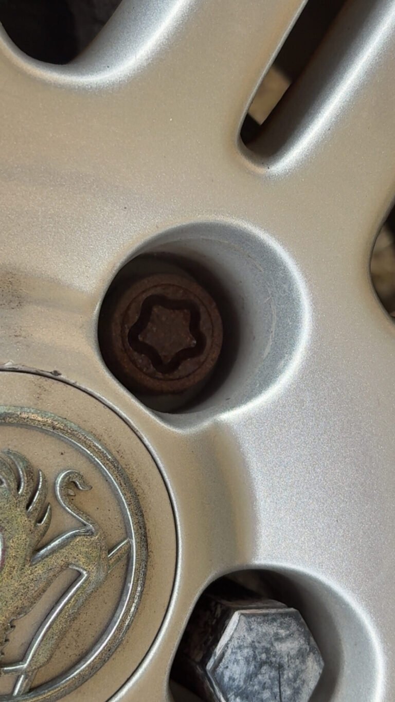 Vauxhall Zafira wheel locking nut key replacement