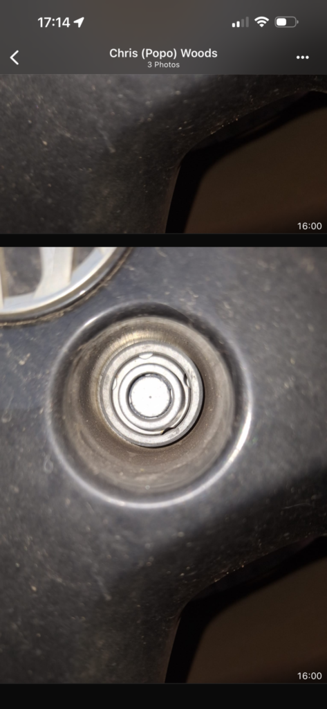 Vauxhall Mokka wheel locking nut