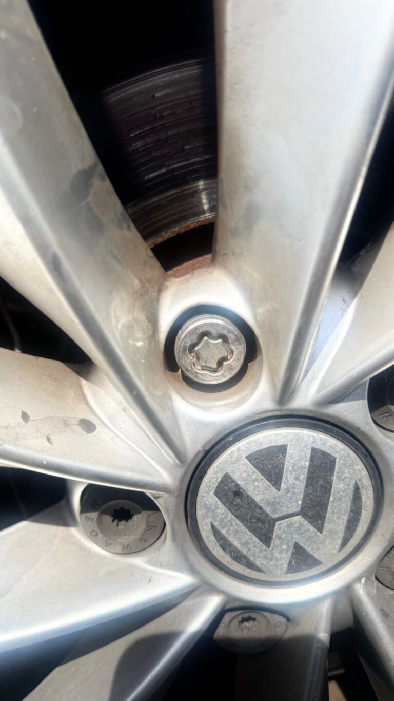 Volkswagen Sirocco wheel locking nut key replacement