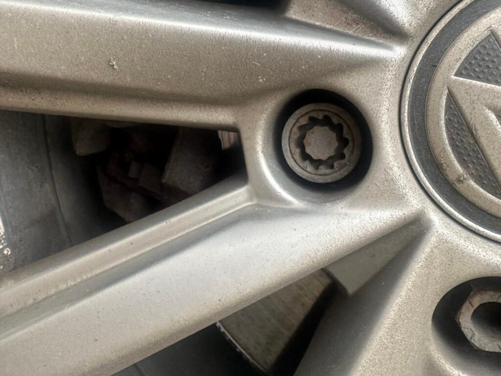 Volkswagen Passat wheel locking key