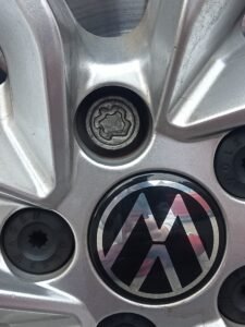 Volkswagon T-Cross 2021 wheel locking nut key replacement