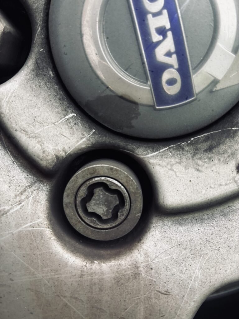 Volvo C30 wheel locking nut key replacement