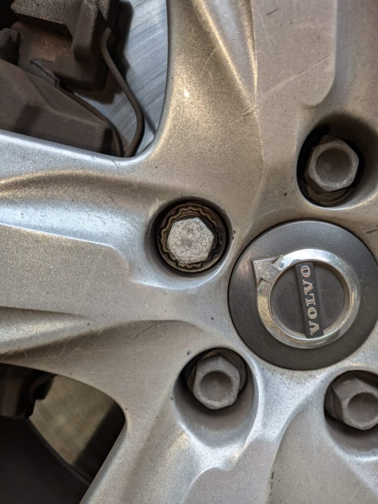 Volvo XC90 68 plate wheel locking nut key replacement