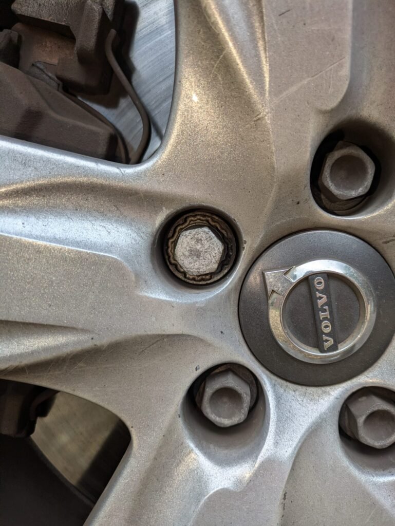 Volvo XC90 68 plate wheel locking nut key replacement