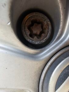 VW GOLF TDI 2 litre 2016 wheel locking nut key replacement