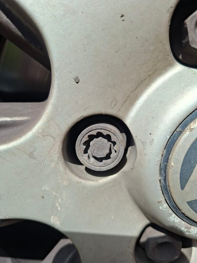 Vw Amarok wheel locking nut key replacement