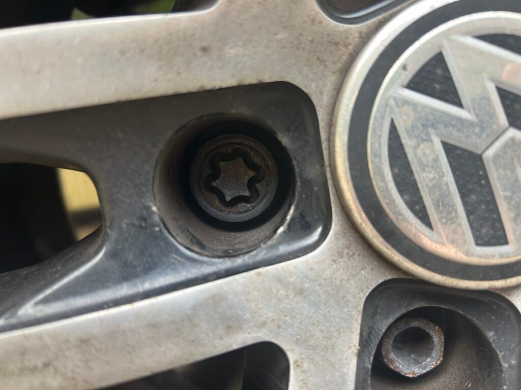 Vw Golf wheel locking nut key replacement