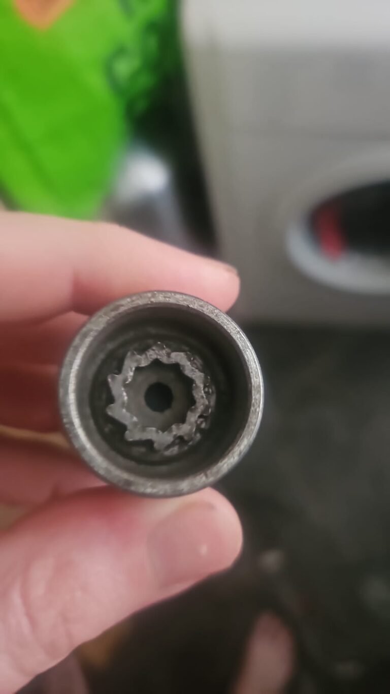 Vw Golf wheel locking nut key replacement