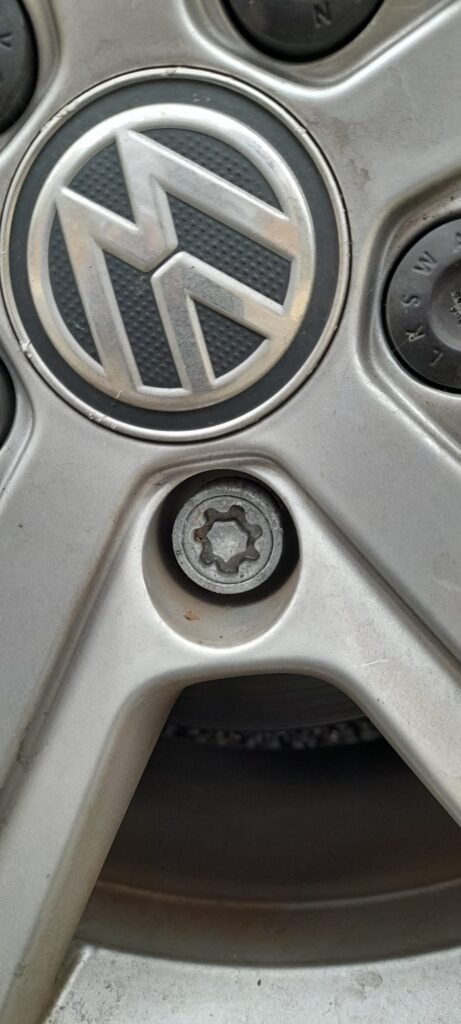 VW Golf wheel locking nut key replacement