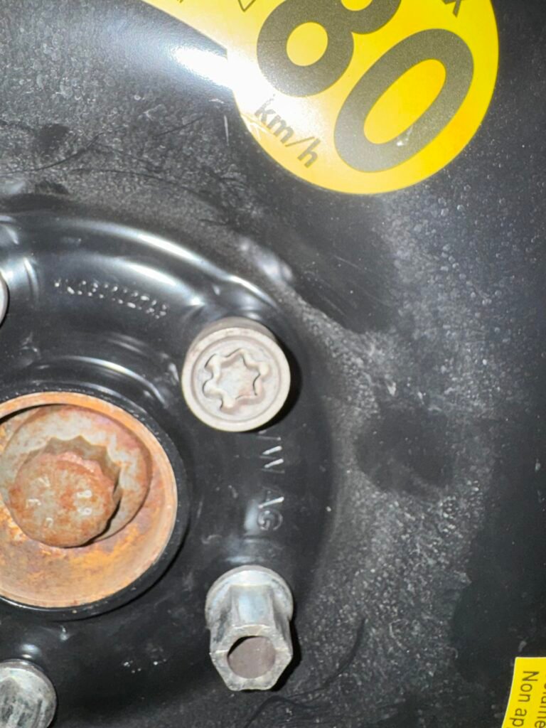 Vw Golf VII wheel locking nut key replacement