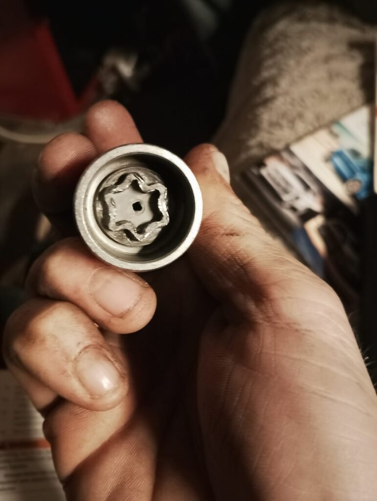 Vw Passat wheel locking nut key replacement