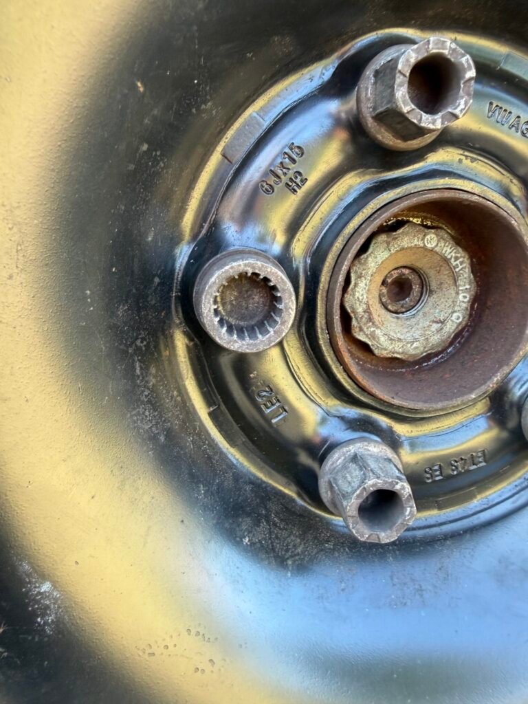 Vw Polo 2009 wheel locking nut key replacement