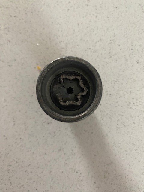 VW Polo wheel locking nut key replacement