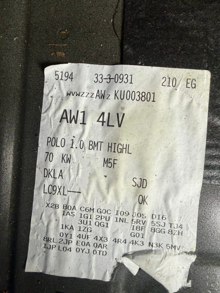 VW Polo wheel locking nut key replacement