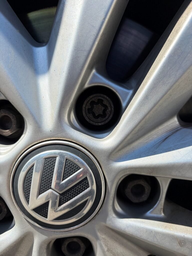 VW T6.1 wheel locking nut key replacement