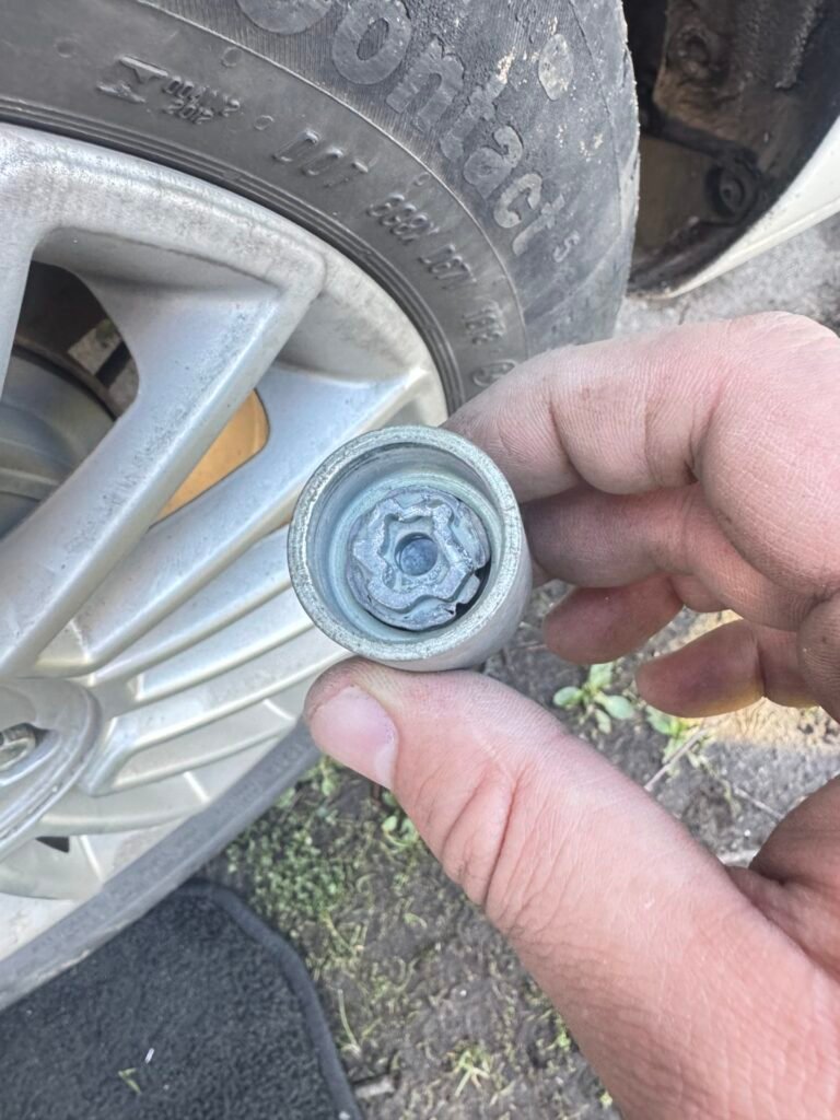 Vw Up wheel locking nut key replacement