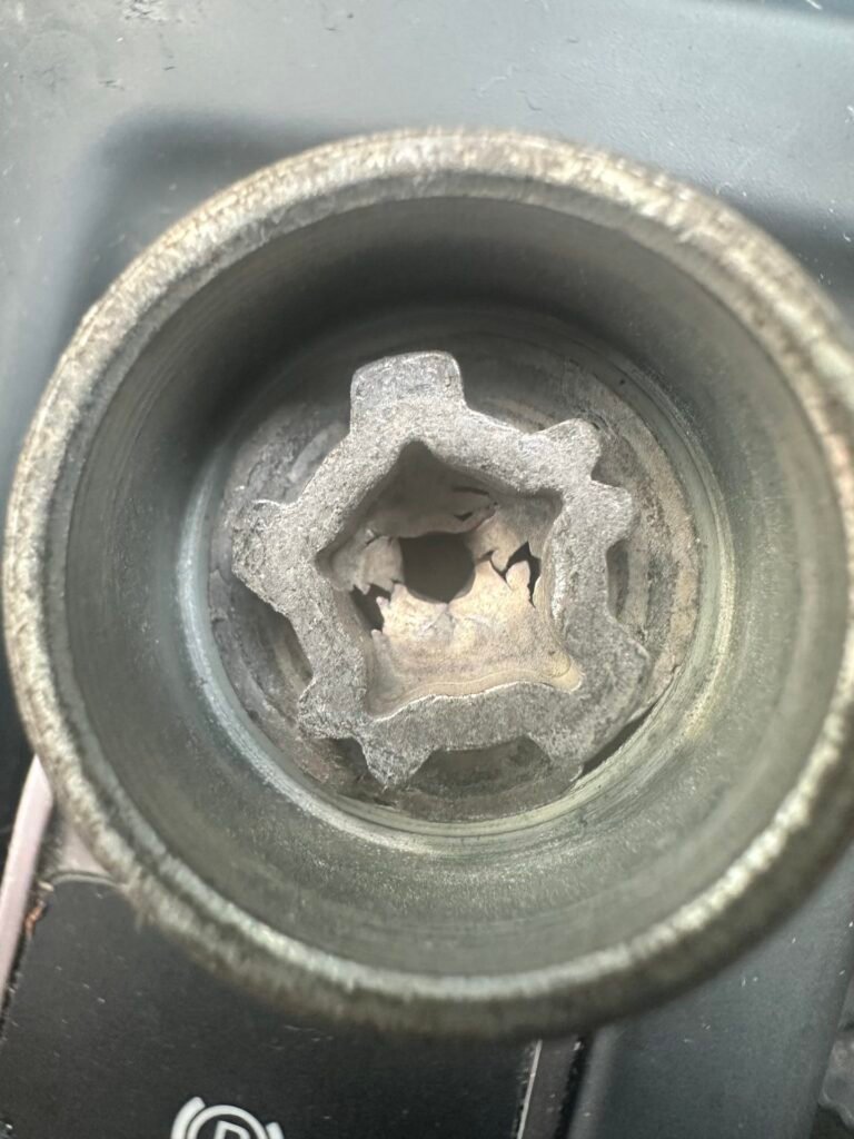 VW w-golf wheel locking nut key replacement