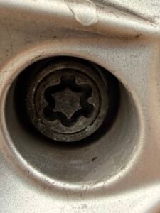 VW Golf wheel locking key